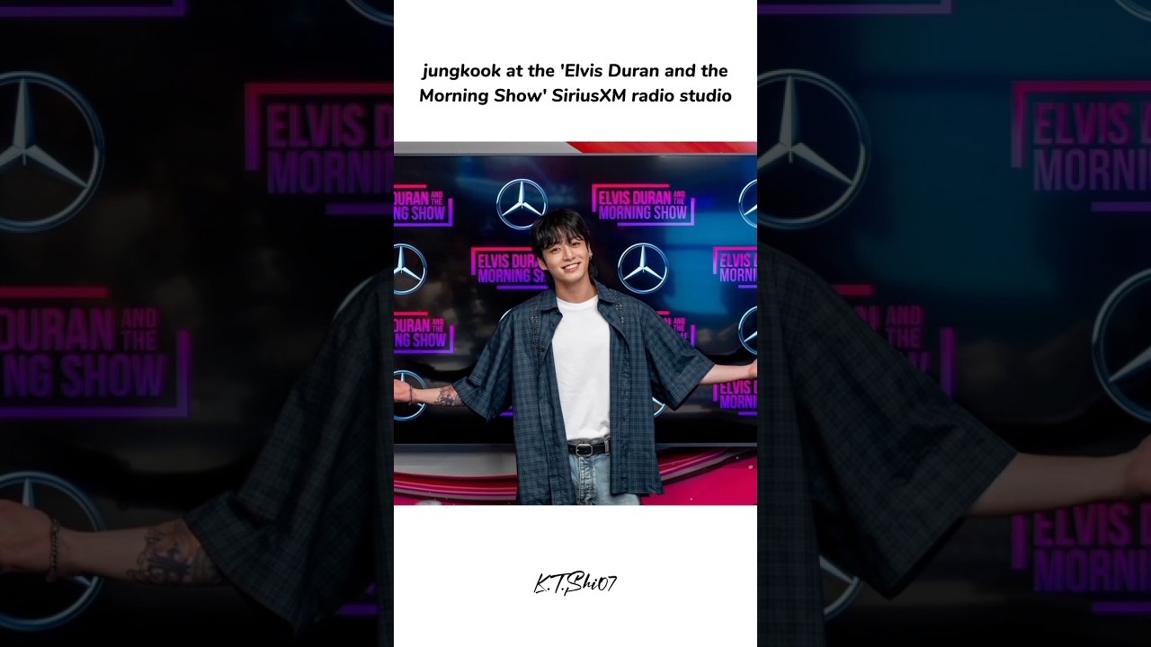 Jungkook At The Elvis Duran And The Morning Show SiriusXM Radio Studio bts shorts YouTube