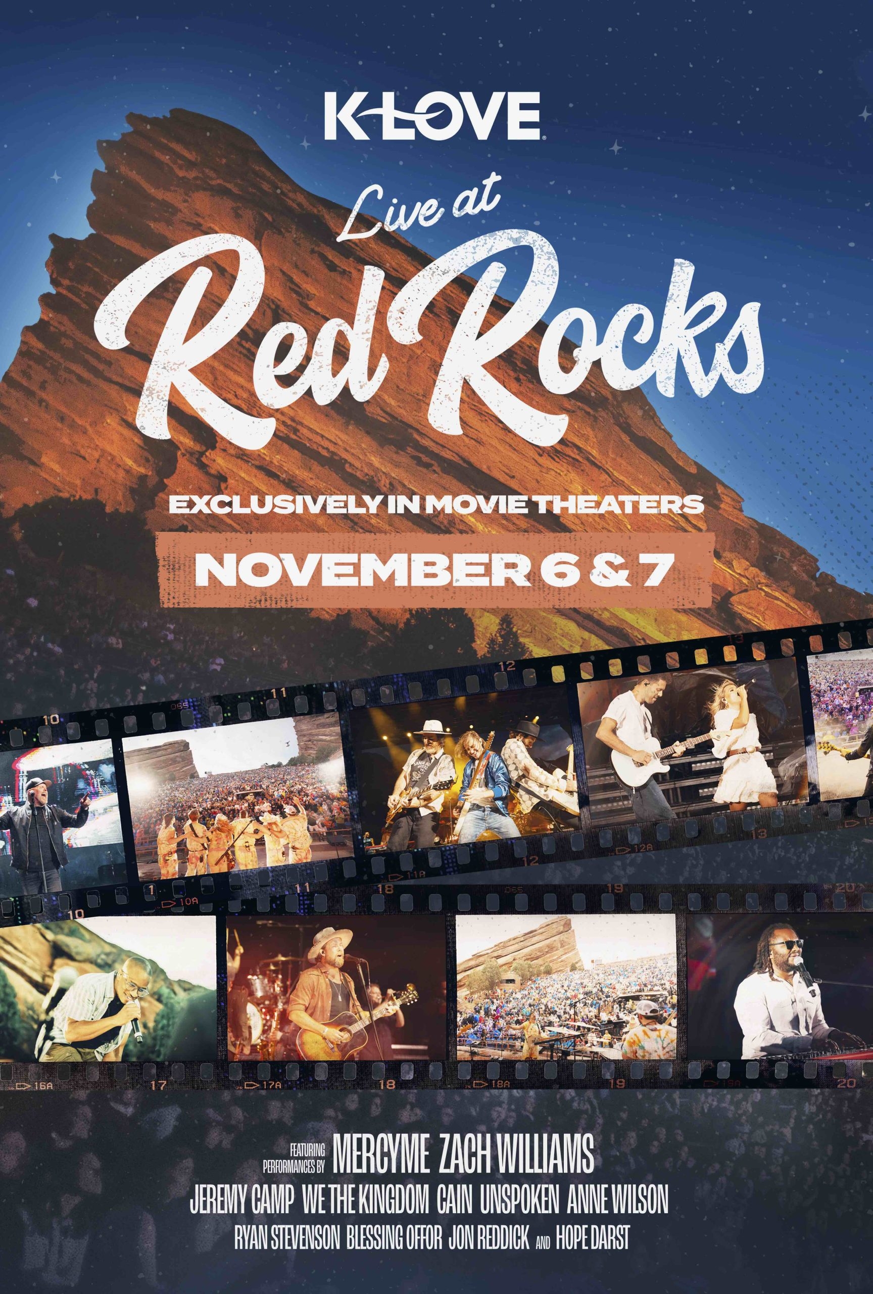 K LOVE Live At Red Rocks Premieres Exclusively In Theaters Nationwide Nov 6 7 CMB K LOVE Live At Red Rocks Premieres Exclusively In Theaters Nationwide Nov 6 7 CMB