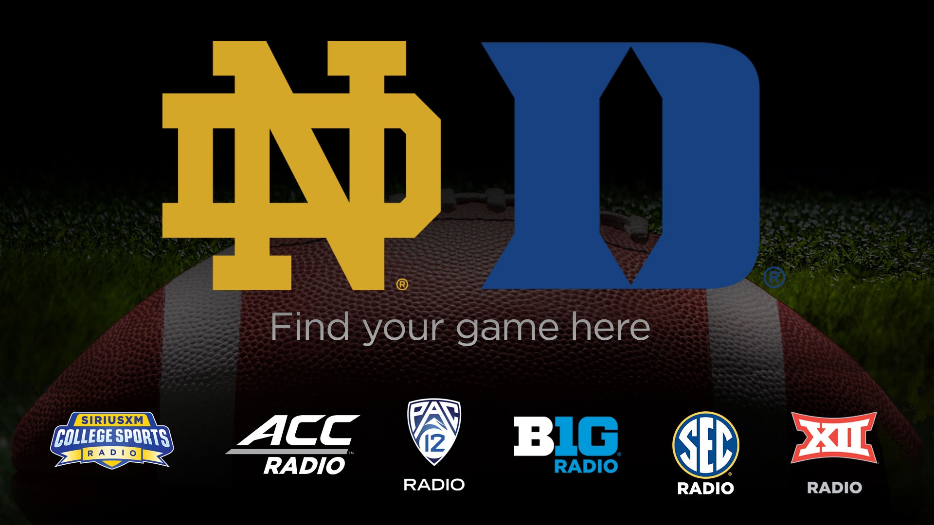 Listen Live Notre Dame Fighting Irish Vs Duke Blue Devils 9 30 Listen Live Notre Dame Fighting Irish Vs Duke Blue Devils 9 30