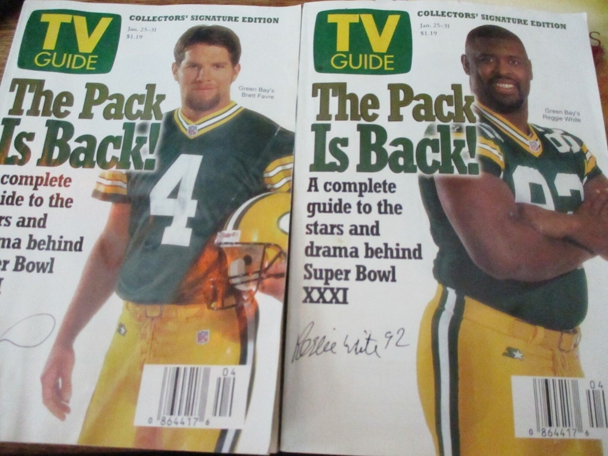 Lot Of 2 TV Guides Green Bay Packers Collectors Editions Farve And White B28 EBay Lot Of 2 TV Guides Green Bay Packers Collectors Editions Farve And White B28 EBay