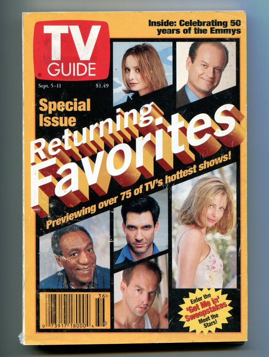 MAG TV Guide 9 5 98 Penn NY State Ed Returning Favorites Bill Cosby EBay