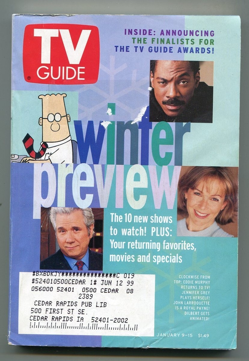 MAG TV Guide January 9 15 1999 Winter Preview Iowa Ed VG EBay MAG TV Guide January 9 15 1999 Winter Preview Iowa Ed VG EBay