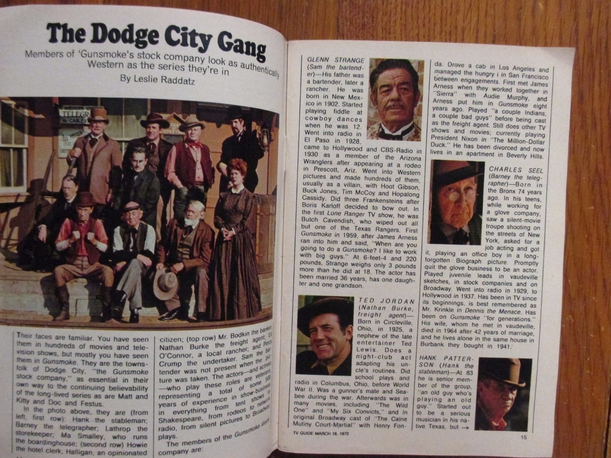 March 1972 TV Guide HANK PATTERSON ELLEN HOLLY GLENN STRANGE ROY ROBERTS CHER EBay March 1972 TV Guide HANK PATTERSON ELLEN HOLLY GLENN STRANGE ROY ROBERTS CHER EBay