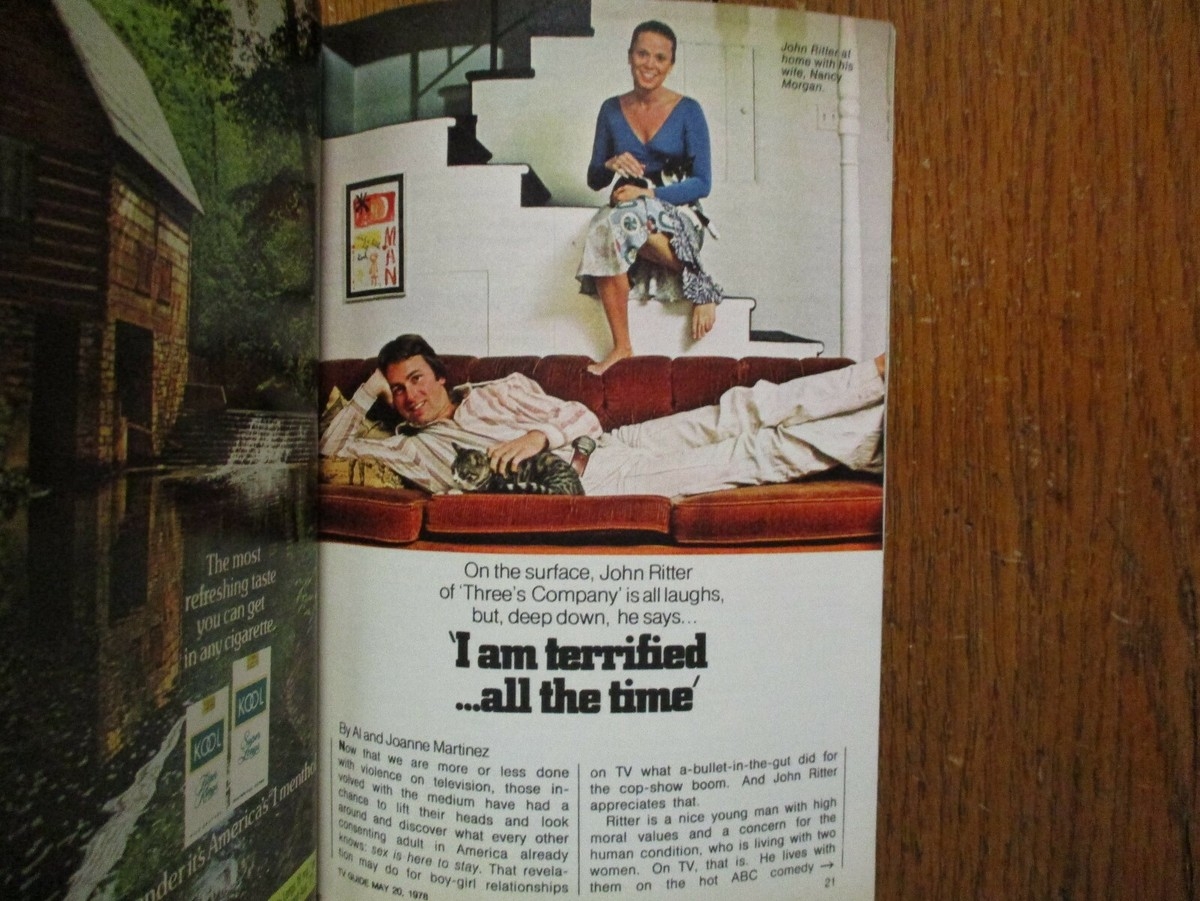 May 20 1978 TV Guide Magaz THREE S COMPANY JOHN RITTER JOYCE DeWITT RAQUEL WELCH EBay