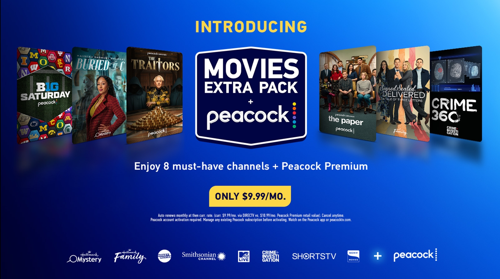 Movies Extra Pack Now Includes Peacock Premium Your Favorite Movies Series Sports More On DIRECTV DIRECTV Insider
