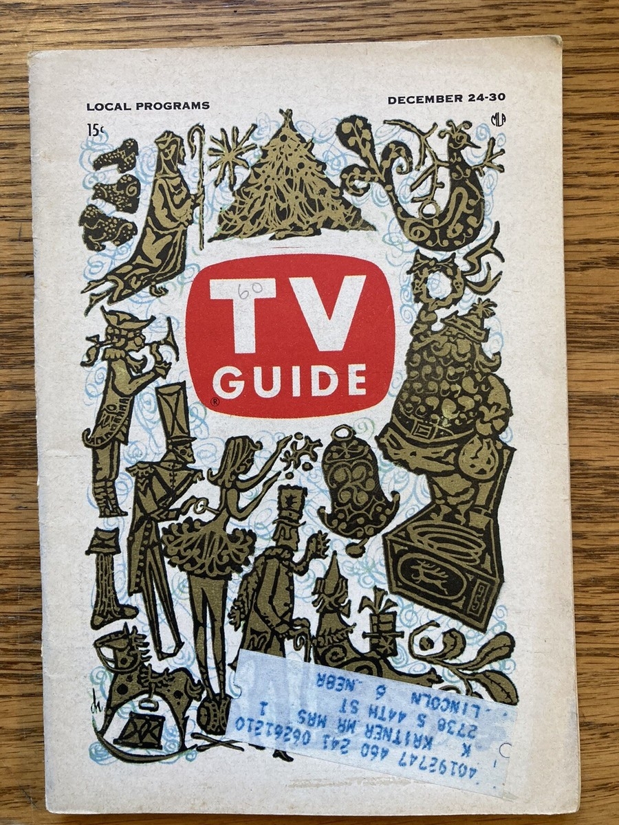 Nebraska TV GUIDE CHRISTMAS 1960 Clutch Cargo Shirley Temple Babes In Toyland EBay