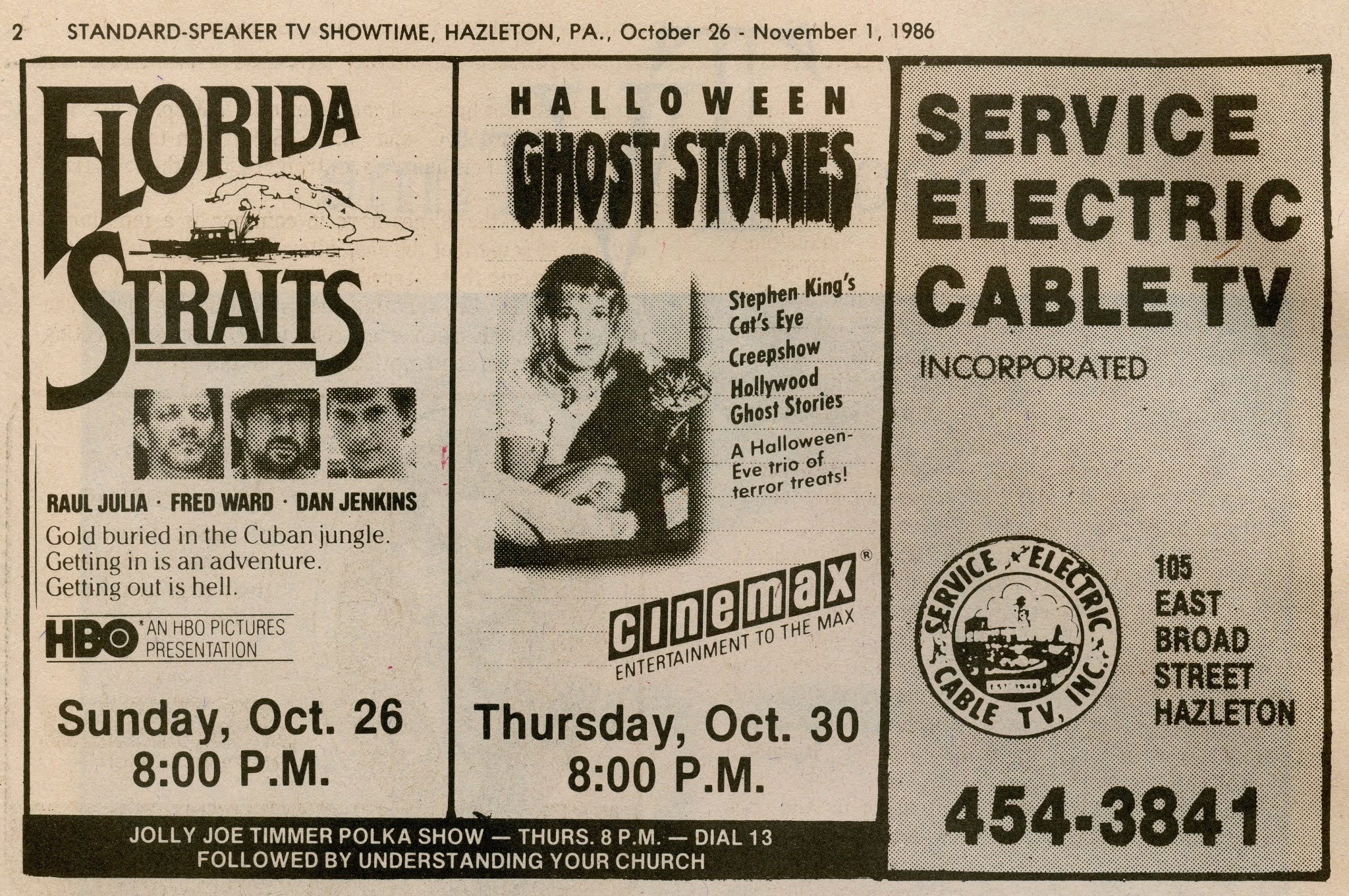 service electric channel tv guide