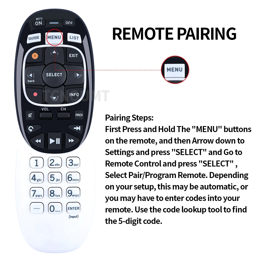 New RC73 IR RF Remote Control Replacement Compatible For Directv RC71 RC72 Remote Control AliExpress 44