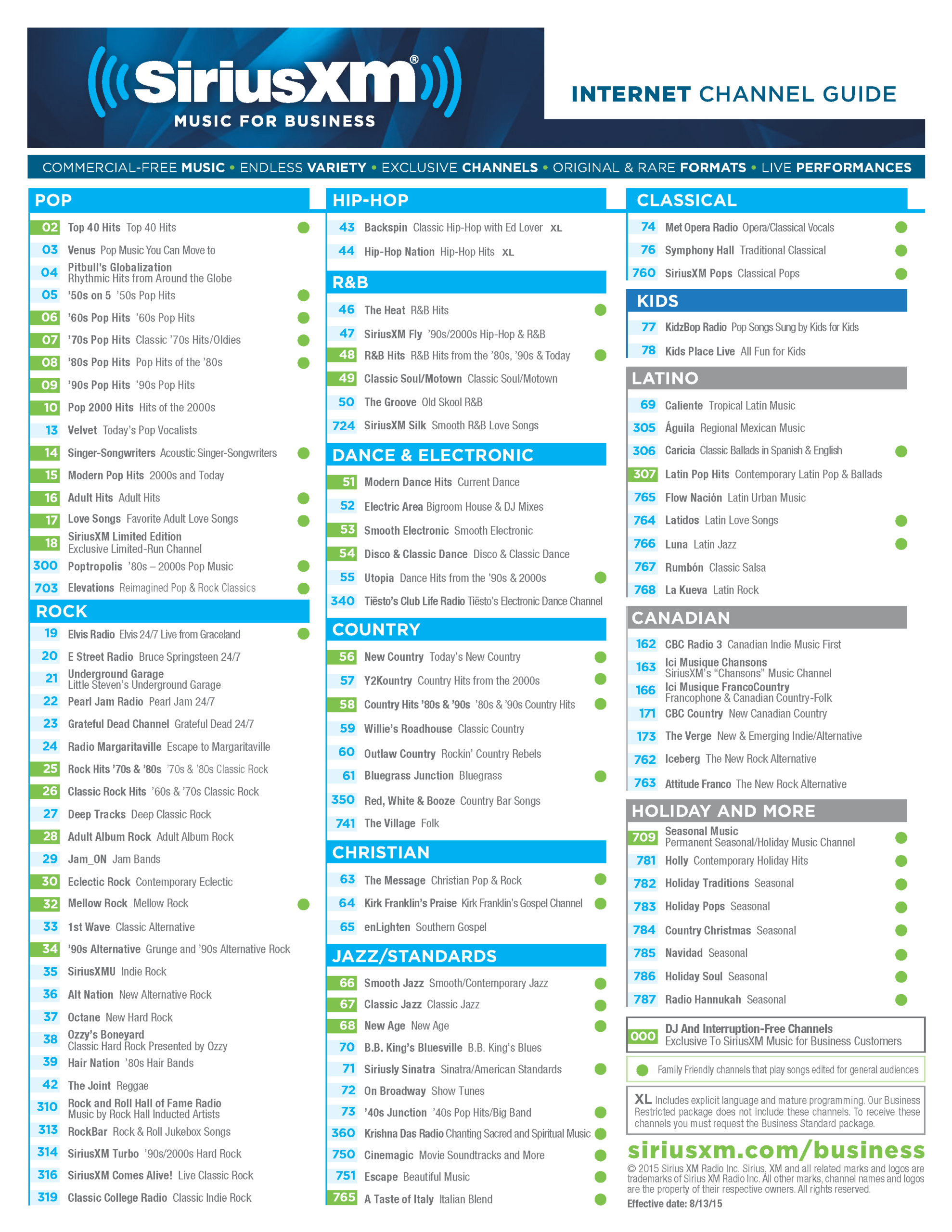 New Sirius Music Stations SiriusXM Channel Lineup New Sirius Music Stations SiriusXM Channel Lineup