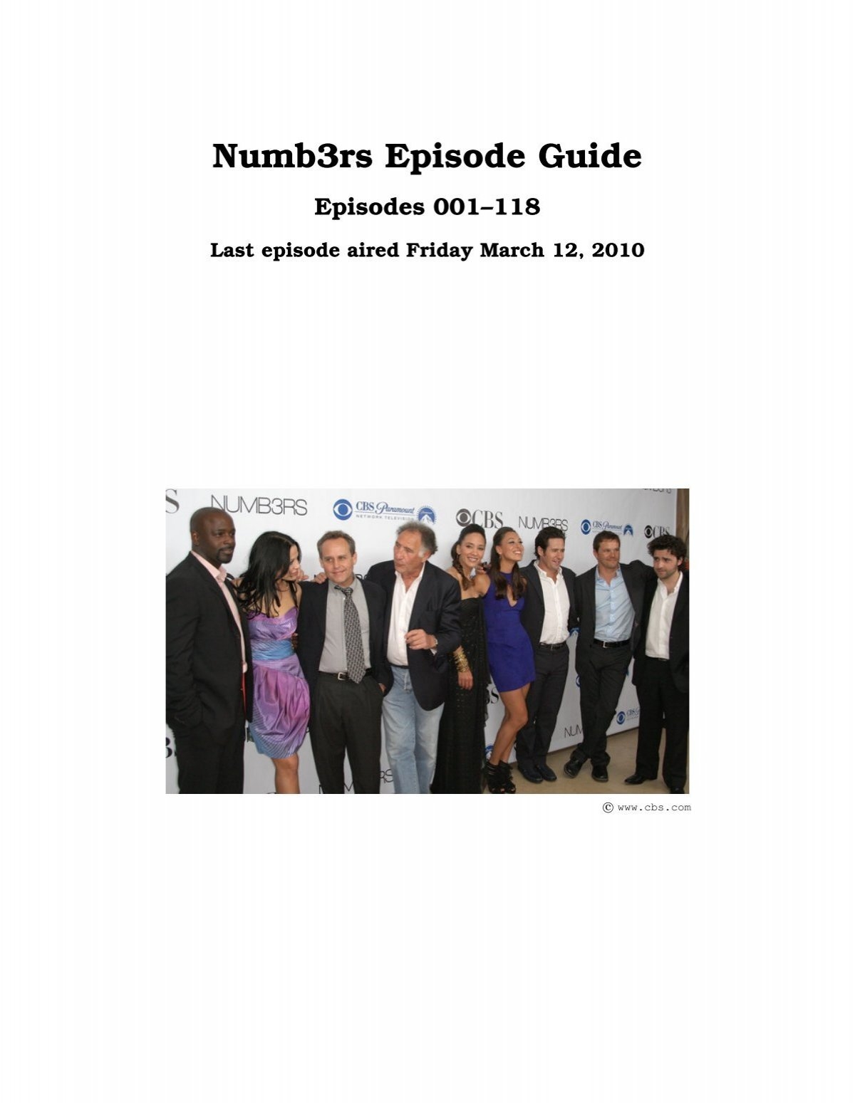 Numb3rs Episode Guide Inaf Iasf Bologna
