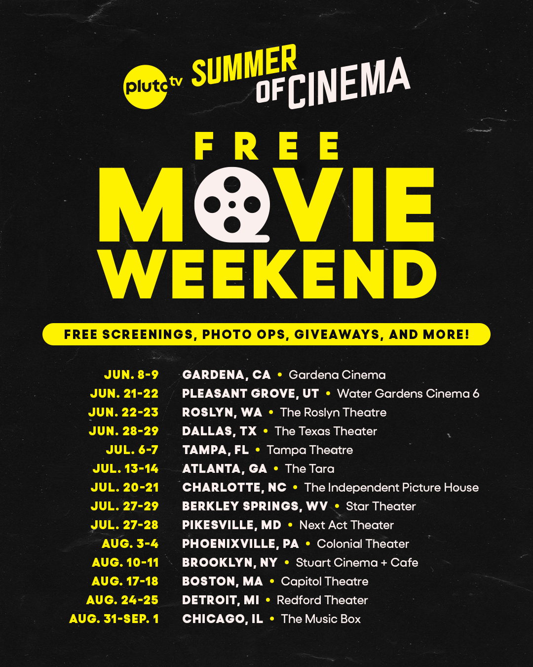 Paramount Press Express PLUTO TV S SUMMER OF CINEMA CAMPAIGN RETURNS