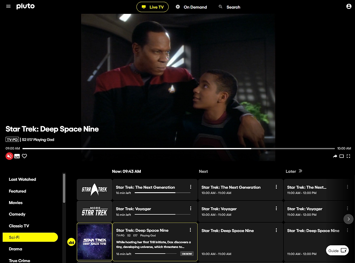 pluto tv star trek original series