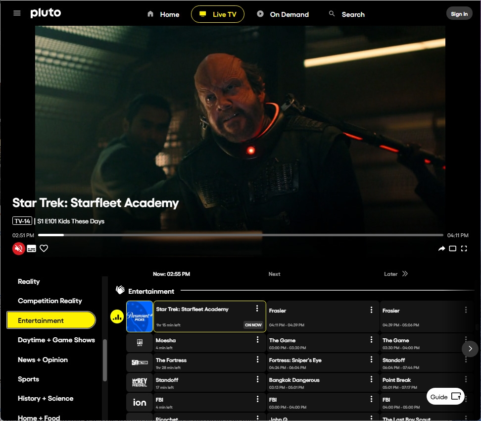 Pluto TV Launches 5 Channel Pop Up Star Trek Category Academy Premiere Streaming Free For January TrekMovie