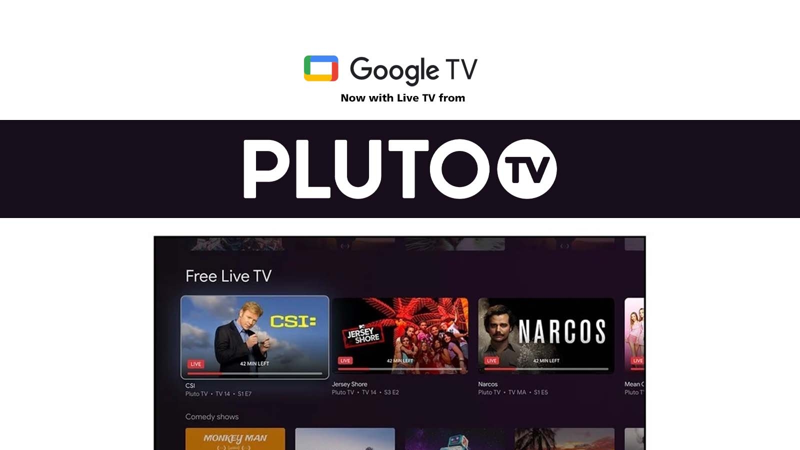 Pluto TV Now Integrated Into Google TV s Live Tab Free Peacock Premium For A Limited Time