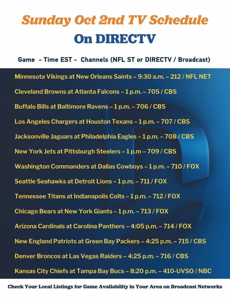 Prime Video What Channel Is The Chiefs Game On Today On Directv Prime Video Nfl Game Tonight Channel Directv Amazon Prime Directv