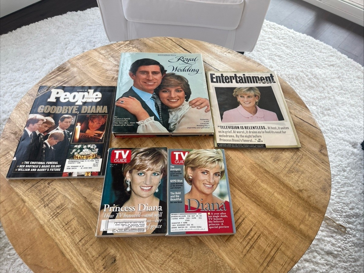 Princess Diana LOT Of 6 Magazines Book TV Guide People Entertainment EBay