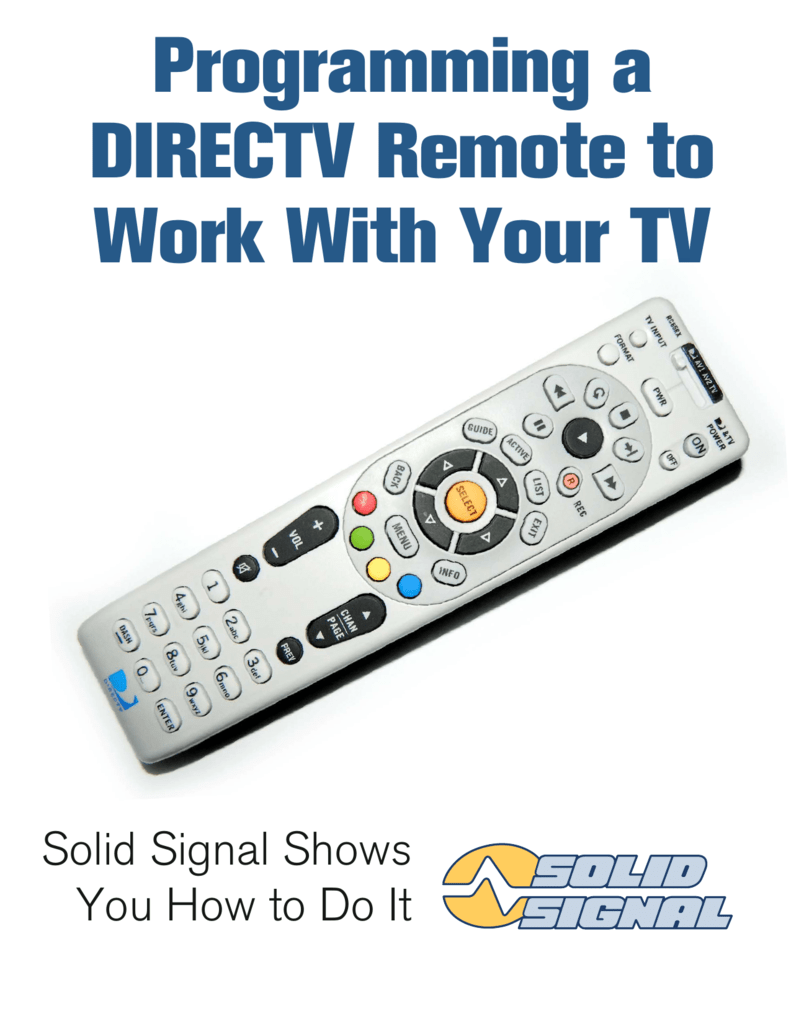 codes for directv remote control