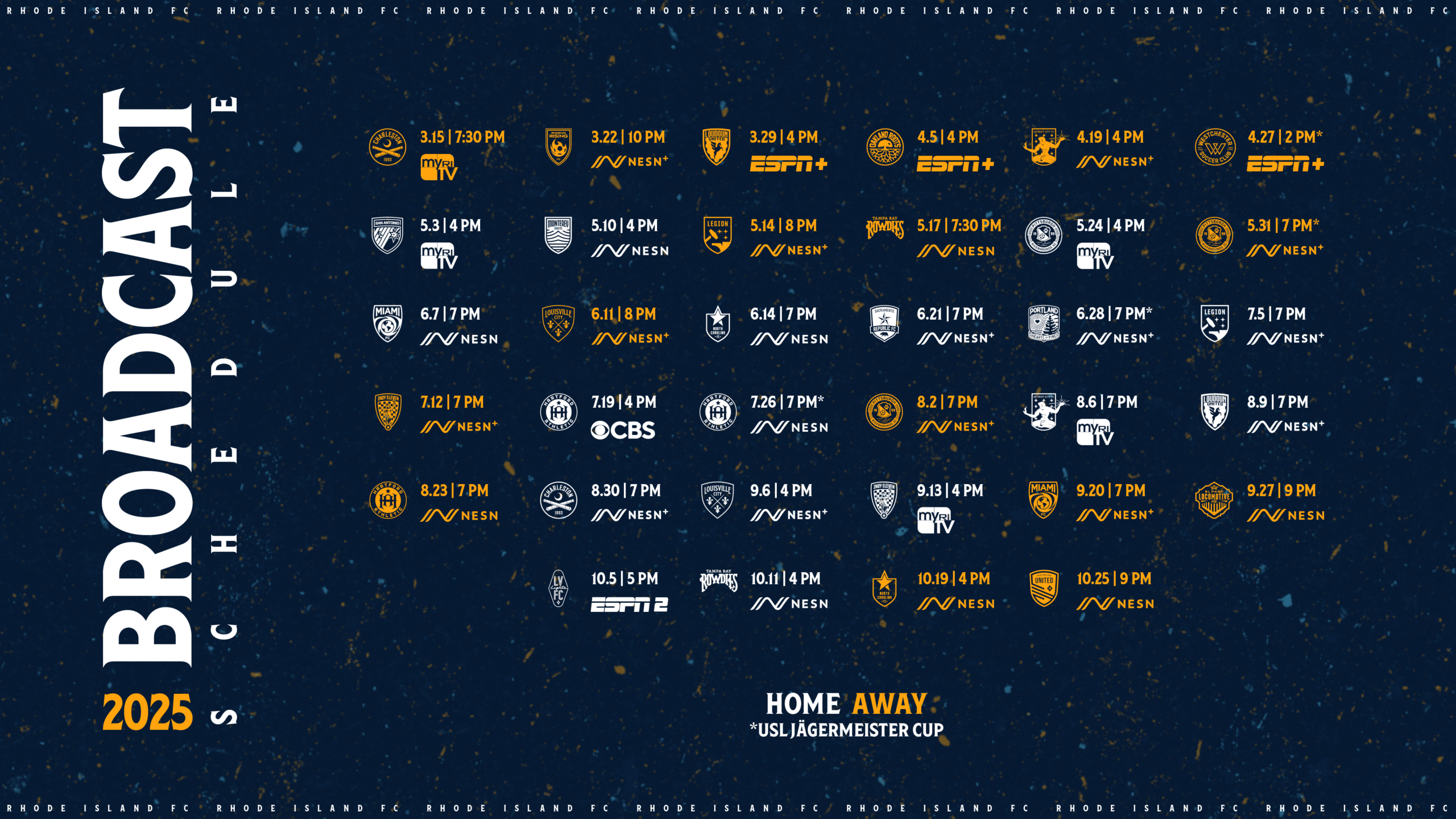 Rhode Island FC Partners With WPRI TV And NESN For TV Broadcast Schedule Rhode Island FC Rhode Island FC Partners With WPRI TV And NESN For TV Broadcast Schedule Rhode Island FC