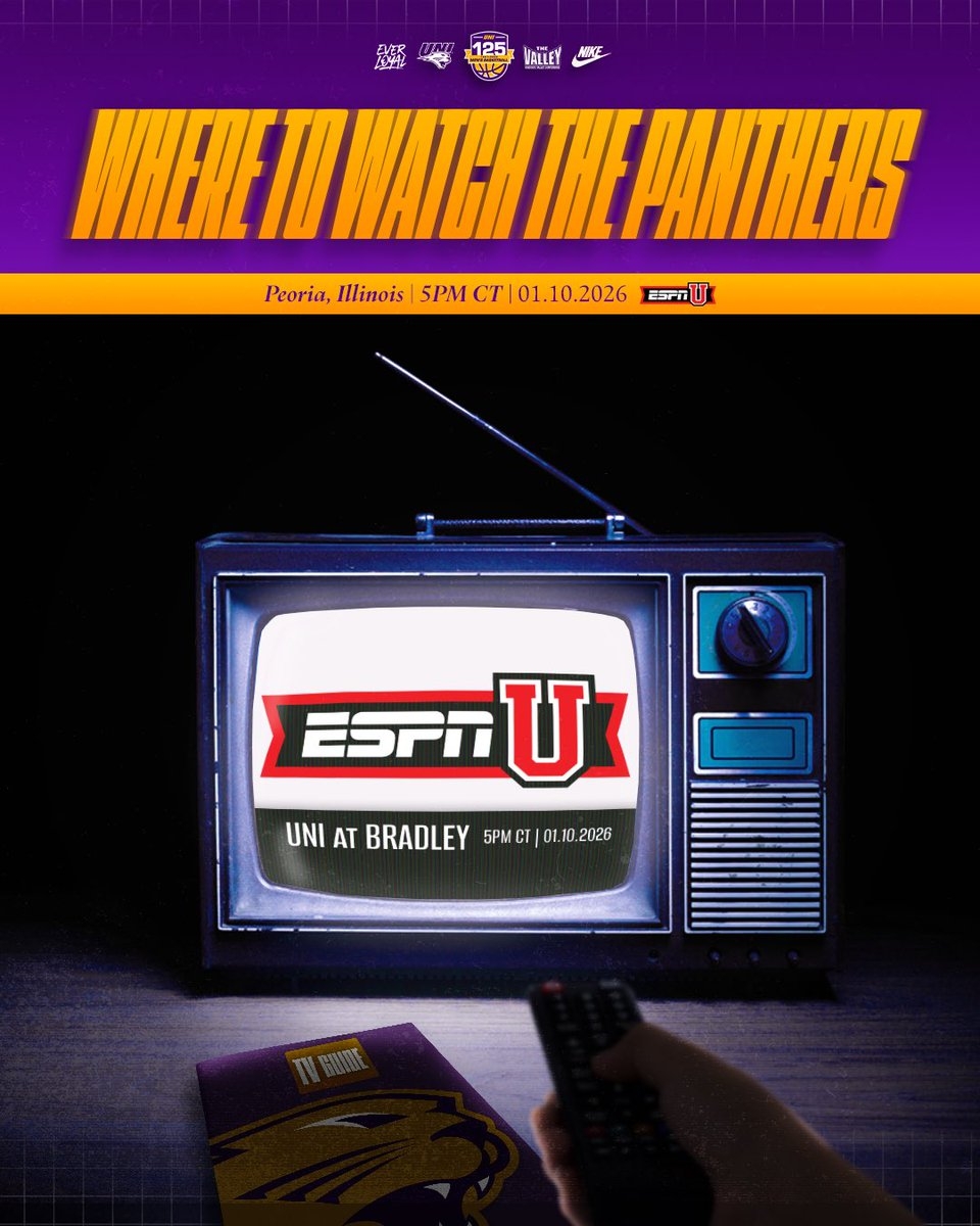  SCHEDULE UPDATE Our Jan 10 Road Game At Bradley Has Been Flexed In For A 5 P m CT Tip On ESPNU EverLoyal 1UNI Family UNIMBB125