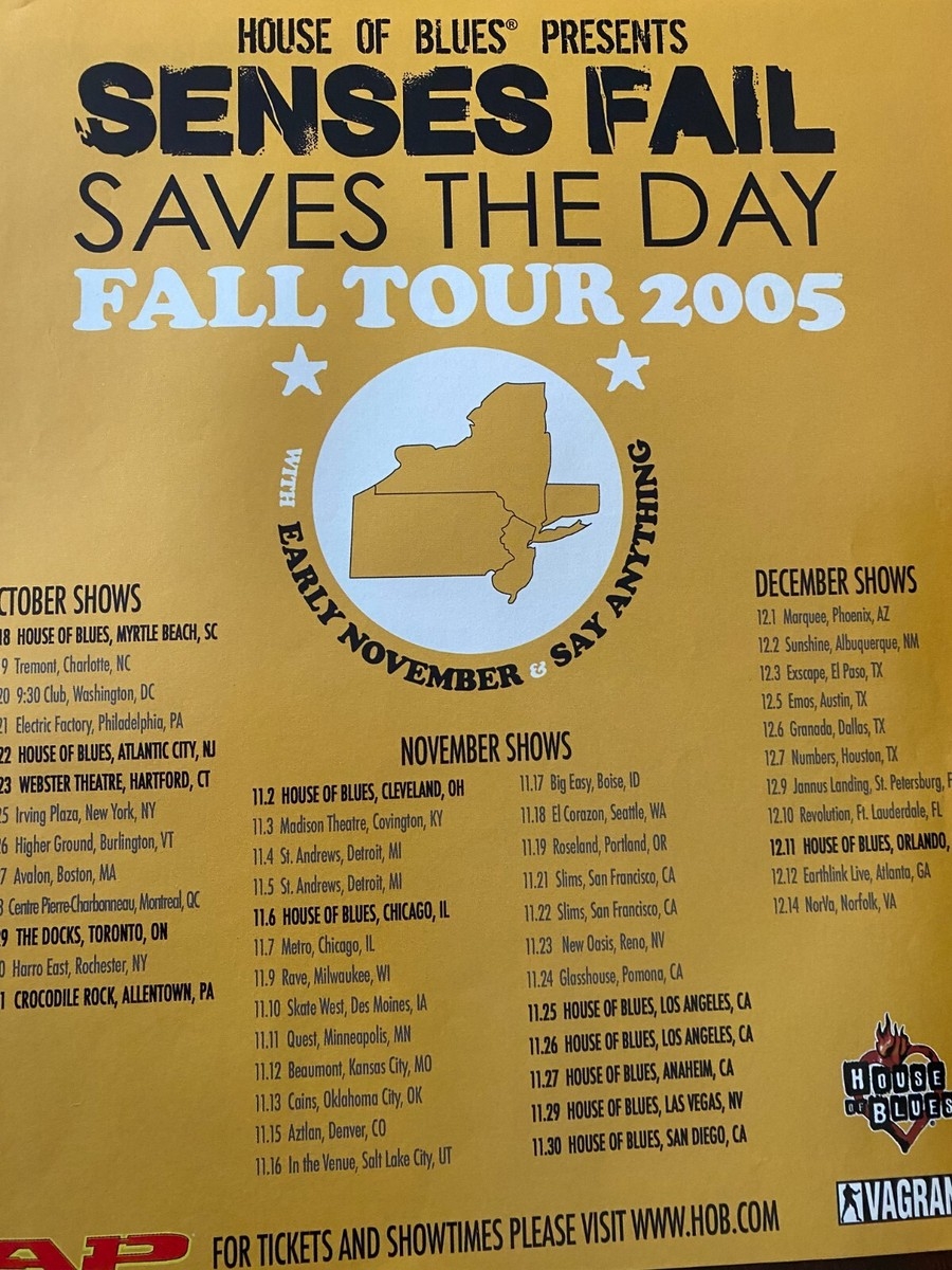 Senses Fail 2005 Tour Full Page Vintage Promotional Ad EBay Senses Fail 2005 Tour Full Page Vintage Promotional Ad EBay