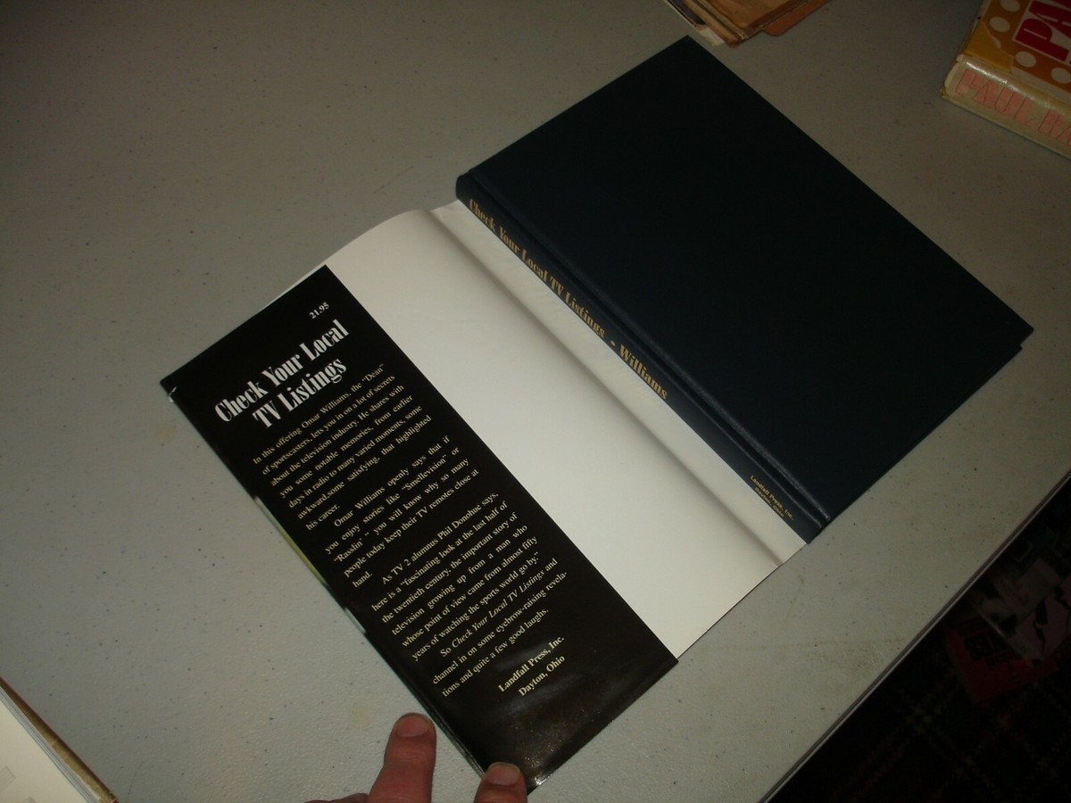 SIGNED Check Your Local TV Listings Omar Williams HC 2000 VG Dayton OH TV EBay