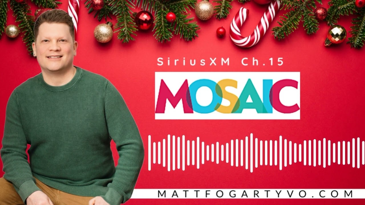 Sirius XM Mosaic Holiday Imaging Voiceover 2022 YouTube