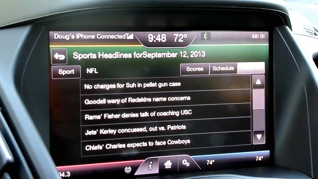 Sirius XM Travel Link Sports Info In A 2014 Ford Escape YouTube Sirius XM Travel Link Sports Info In A 2014 Ford Escape YouTube