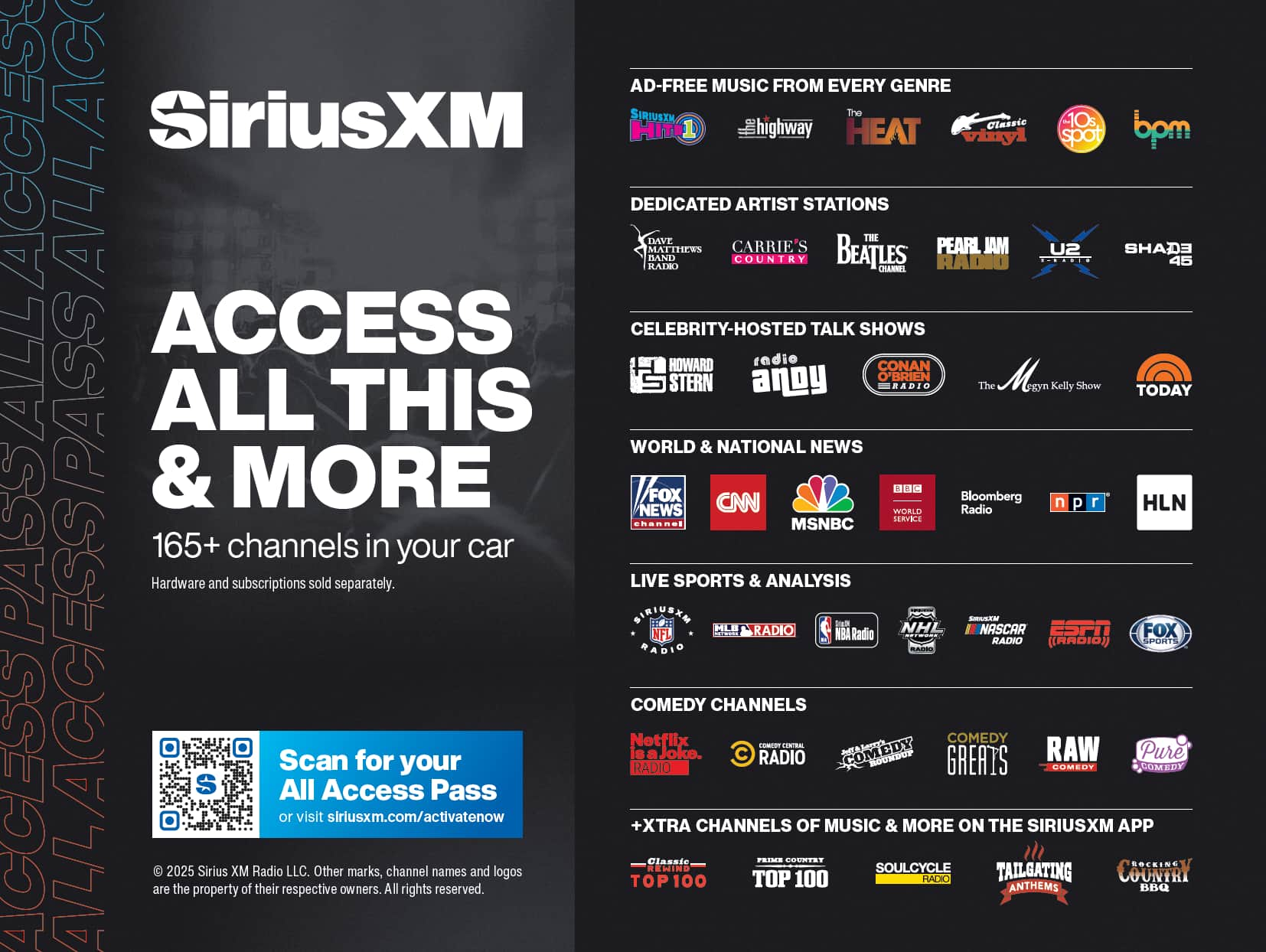 Siriusxm Acc Sports Channel Satellite Siriusxm Bbc Channel SiriusXM Onyx EZR Satellite Radio