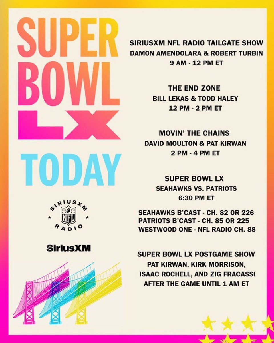 SiriusXM NFL Radio SiriusXMNFL Posts X SiriusXM NFL Radio SiriusXMNFL Posts X