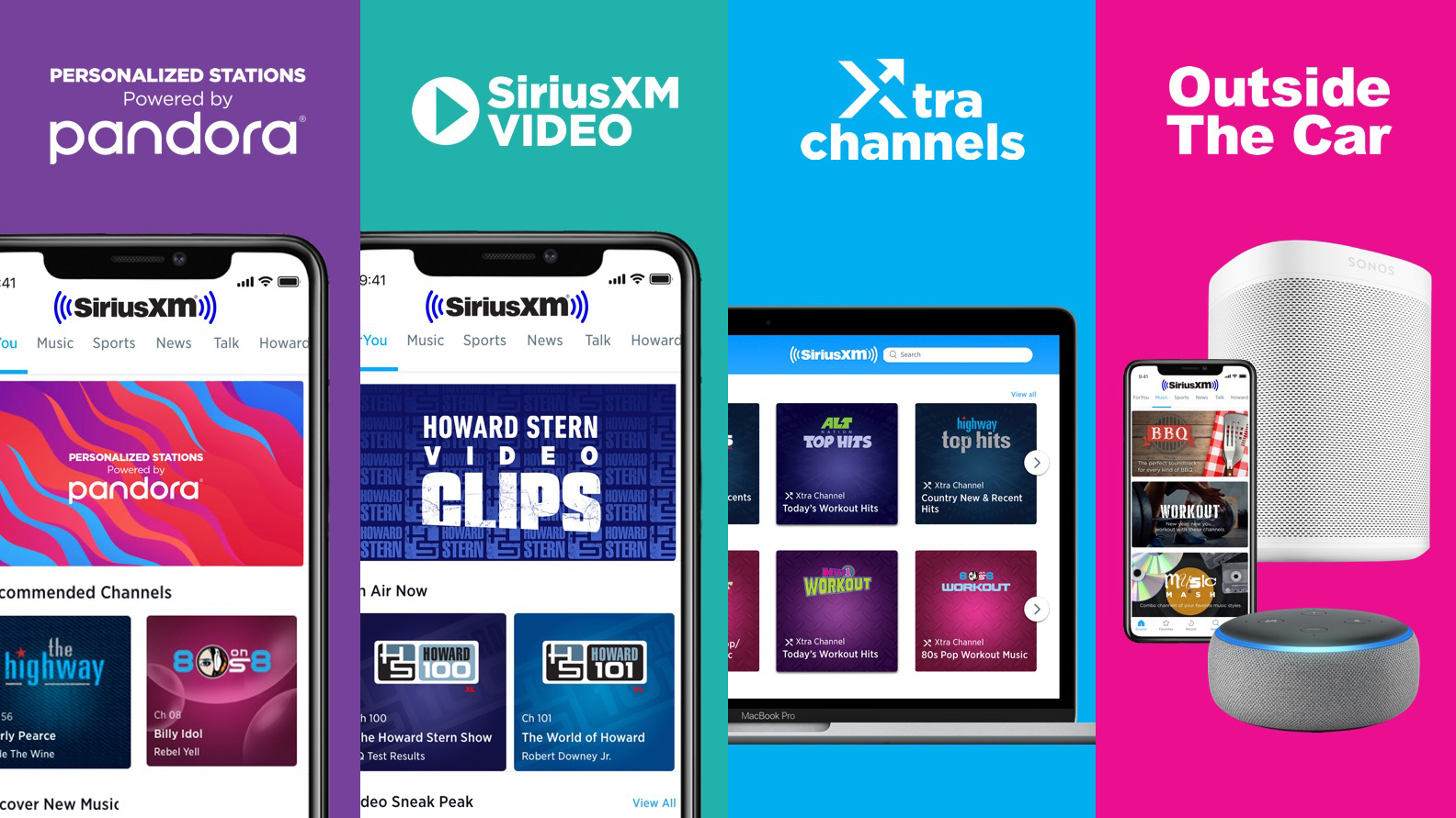 SiriusXM Unveils Major Upgrade With New Channels Personalization Powered By Pandora Expanded Video SiriusXM