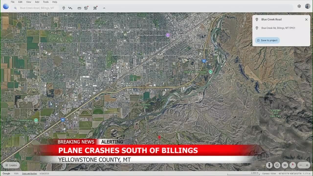 Small Plane Crash South Of Billings Leaves One Confirmed Dead Billings News Kulr8