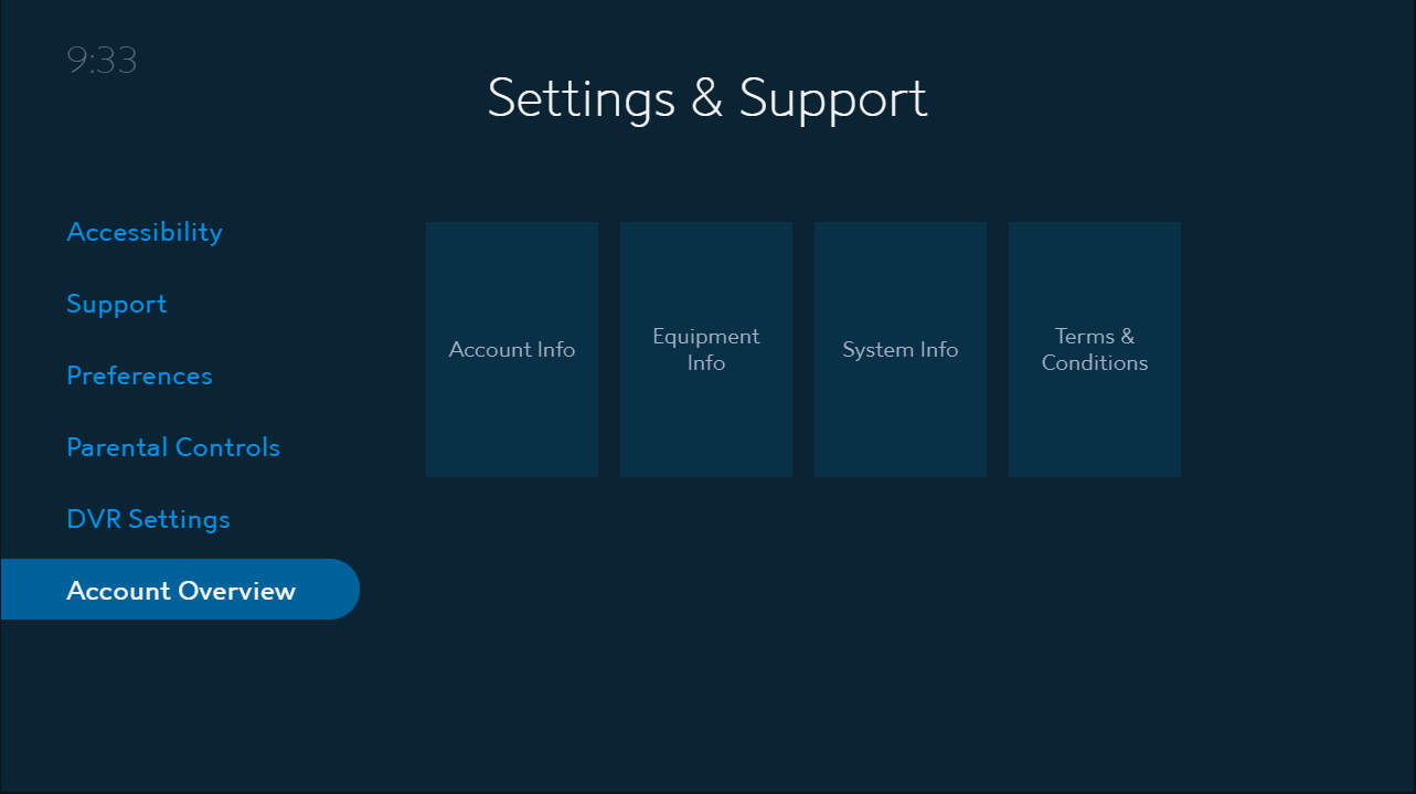 Spectrum Guide Account Overview Spectrum Support