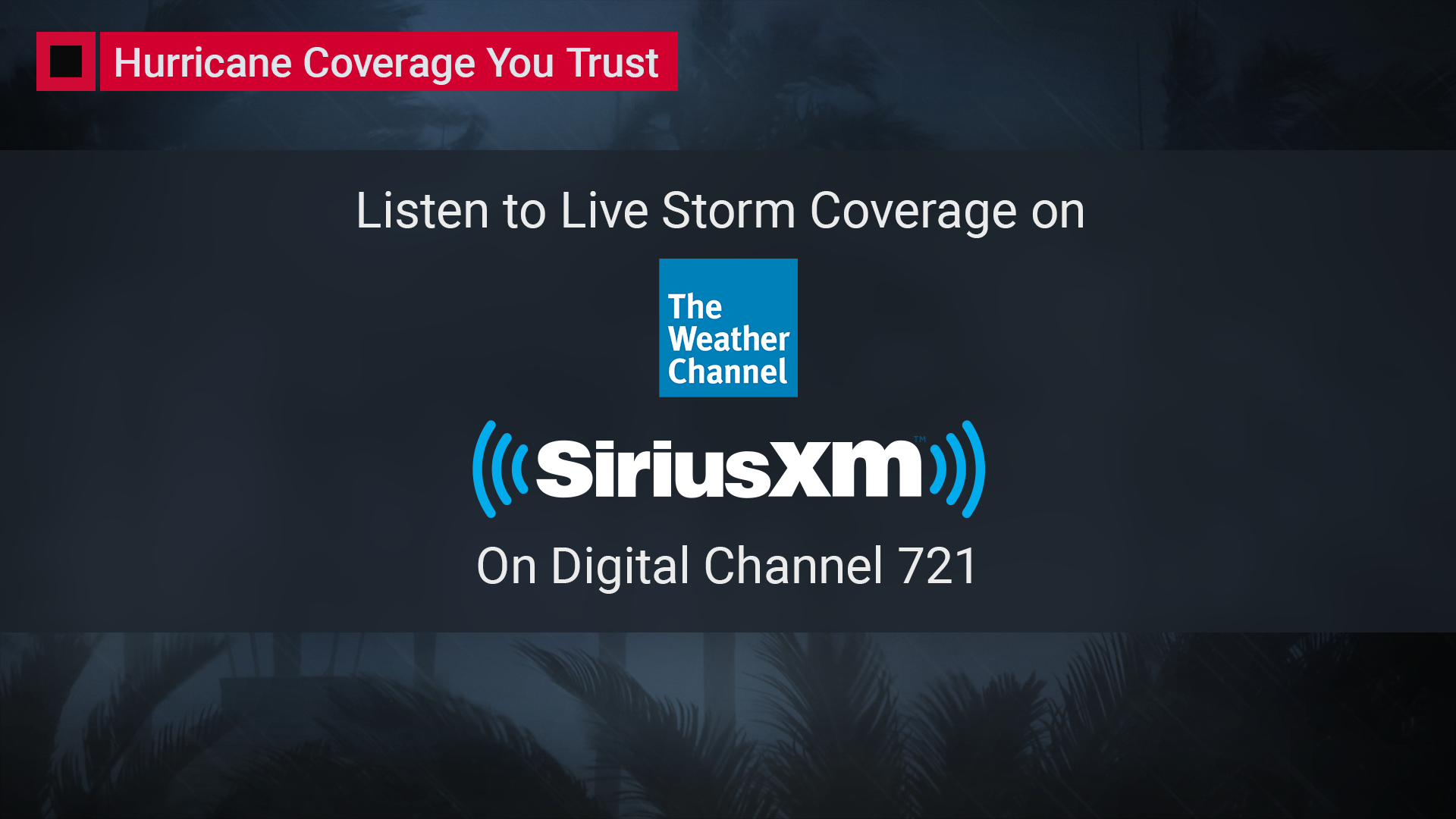 Stay Up To Date On Hurricane Ida With Live Coverage From The Weather Channel SiriusXM Stay Up To Date On Hurricane Ida With Live Coverage From The Weather Channel SiriusXM