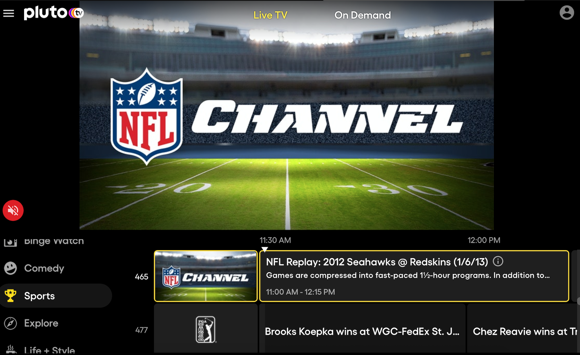 pluto tv nfl channel pluto tv nfl channel