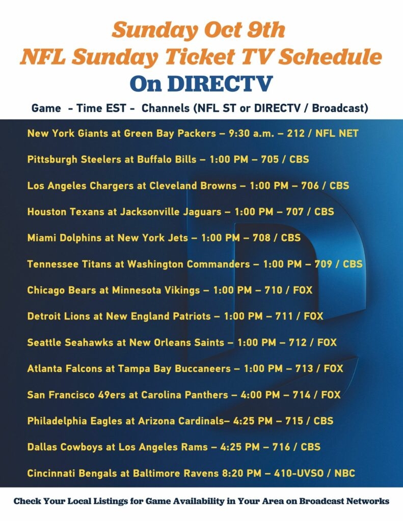 tv schedule san francisco ca