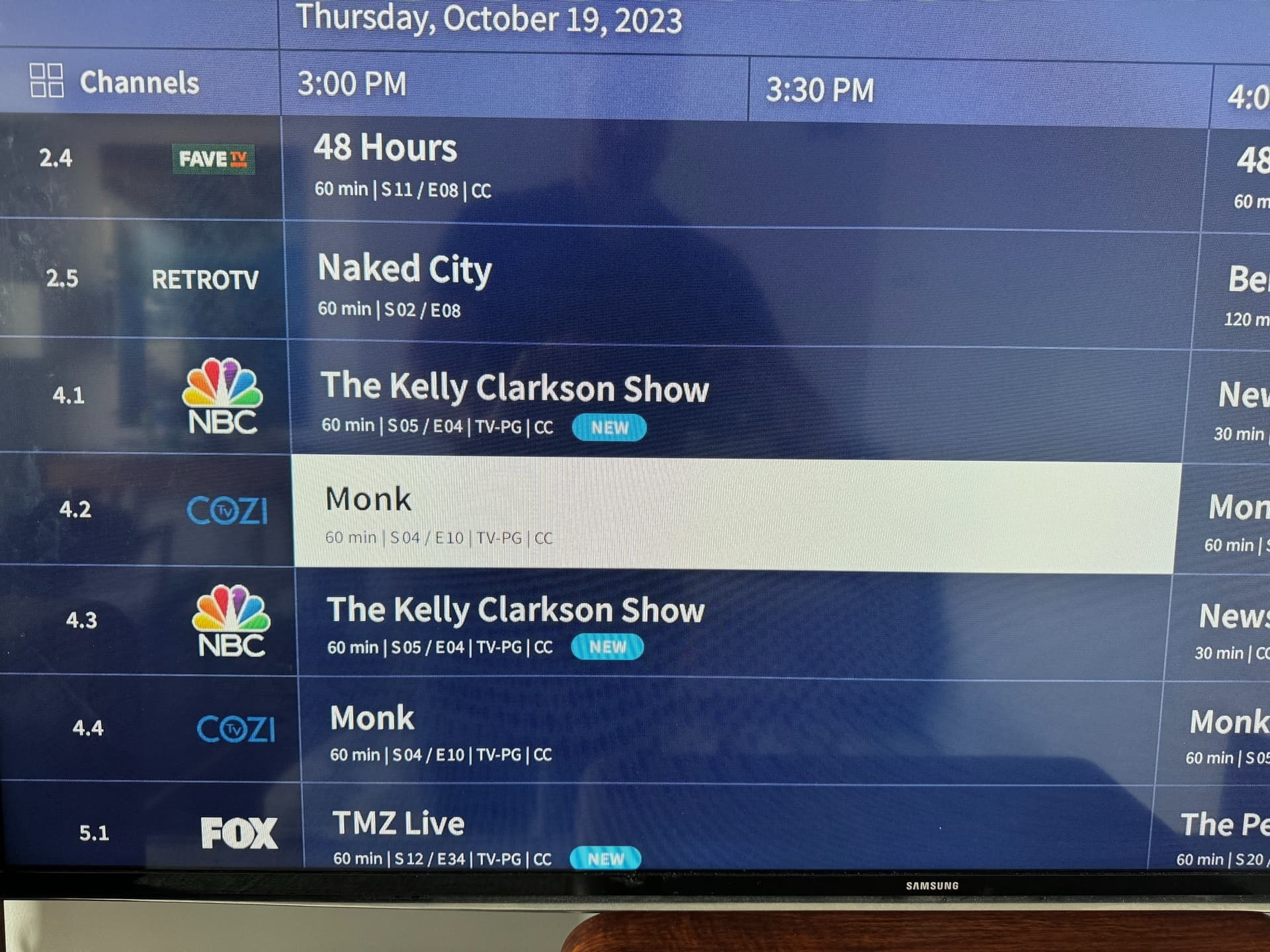 oxygen channel tv guide