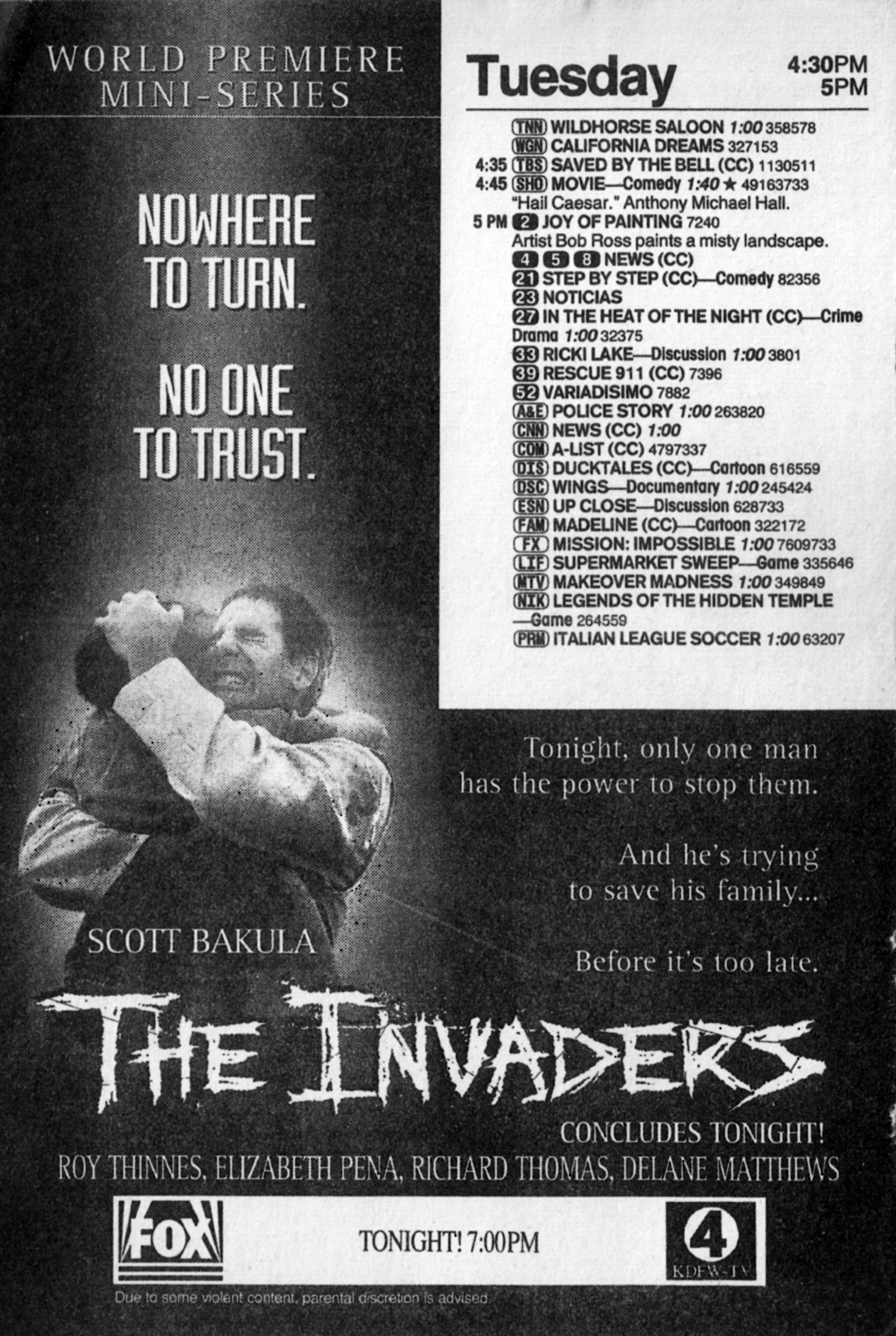 The Invaders TV Mini Series 1995 IMDb