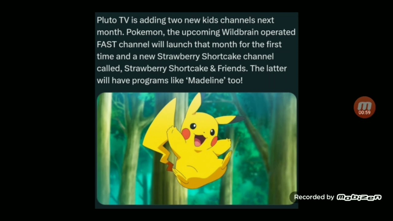 The Pokemon Pluto TV Channel To Be Operated By Wildbrain YouTube