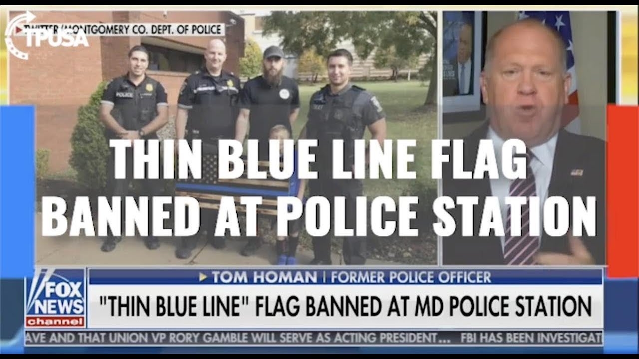 Thin Blue Line Flag Banned From Police Station YouTube Thin Blue Line Flag Banned From Police Station YouTube