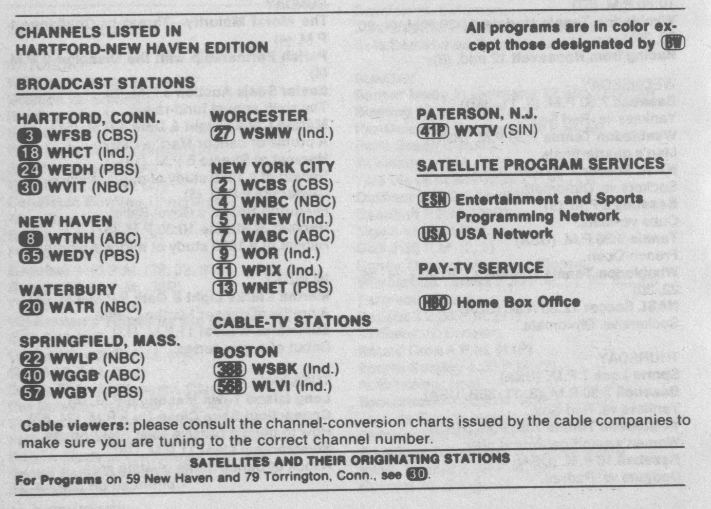 tv guide hartford ct