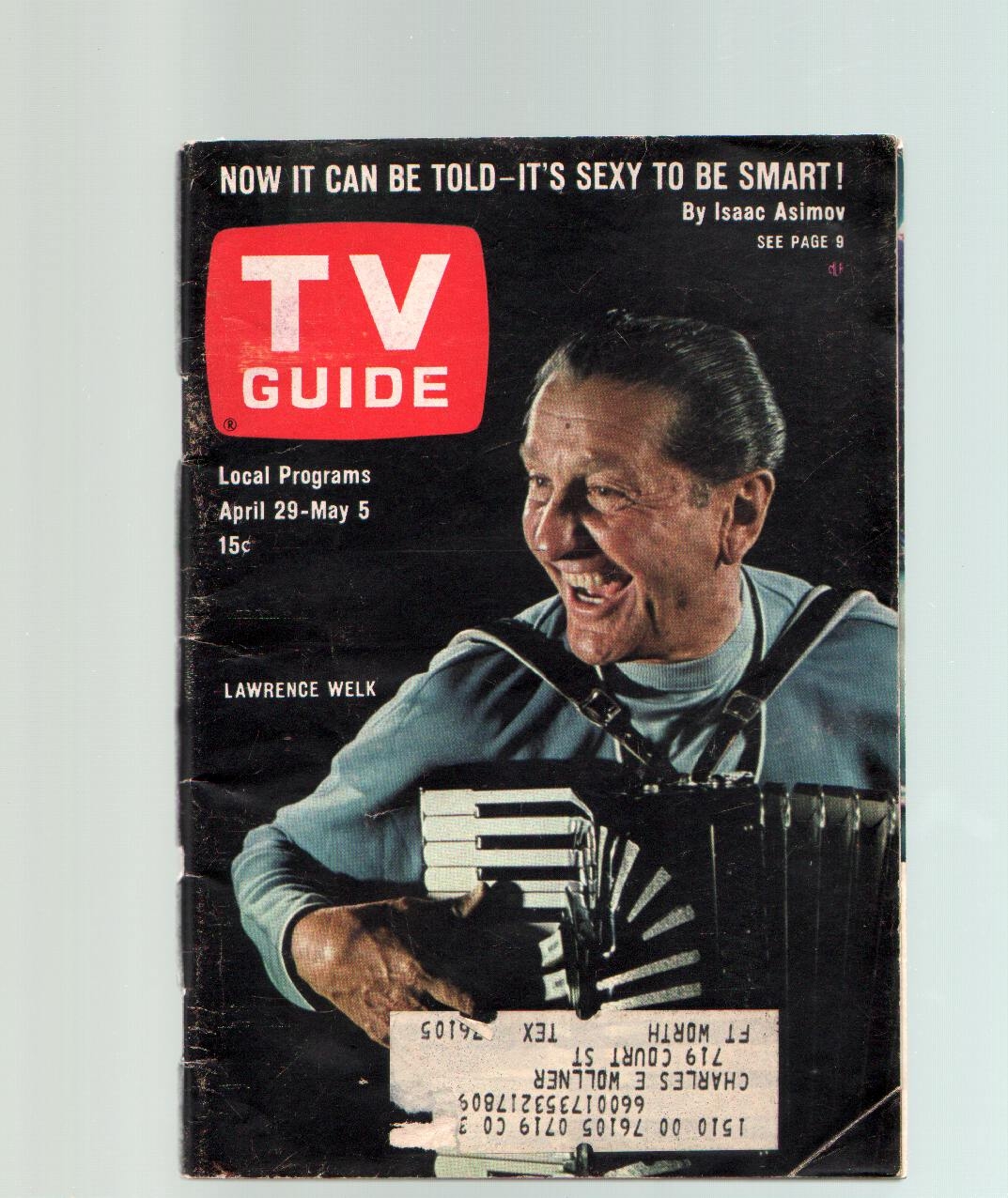 TV Guide April 29 May 5 1967 Lawrence Welk North Texas Edition 1967 Magazine nbsp nbsp Periodical DTA Collectibles TV Guide April 29 May 5 1967 Lawrence Welk North Texas Edition 1967 Magazine nbsp nbsp Periodical DTA Collectibles
