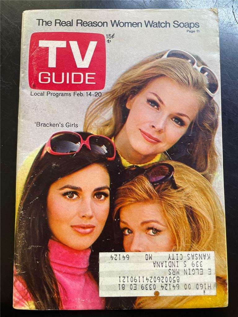TV Guide Feb 14 20 1970 Bracken s Girls Soap Operas Kansas City Edition EBay