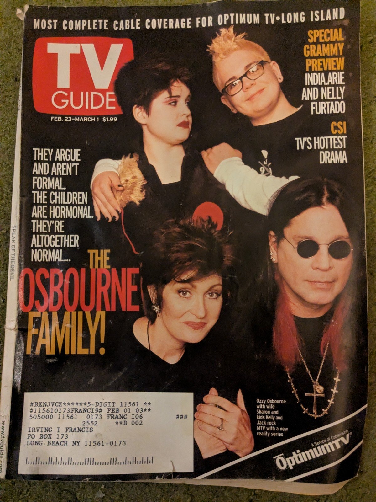 TV Guide Feb 22 Mar 1 2003