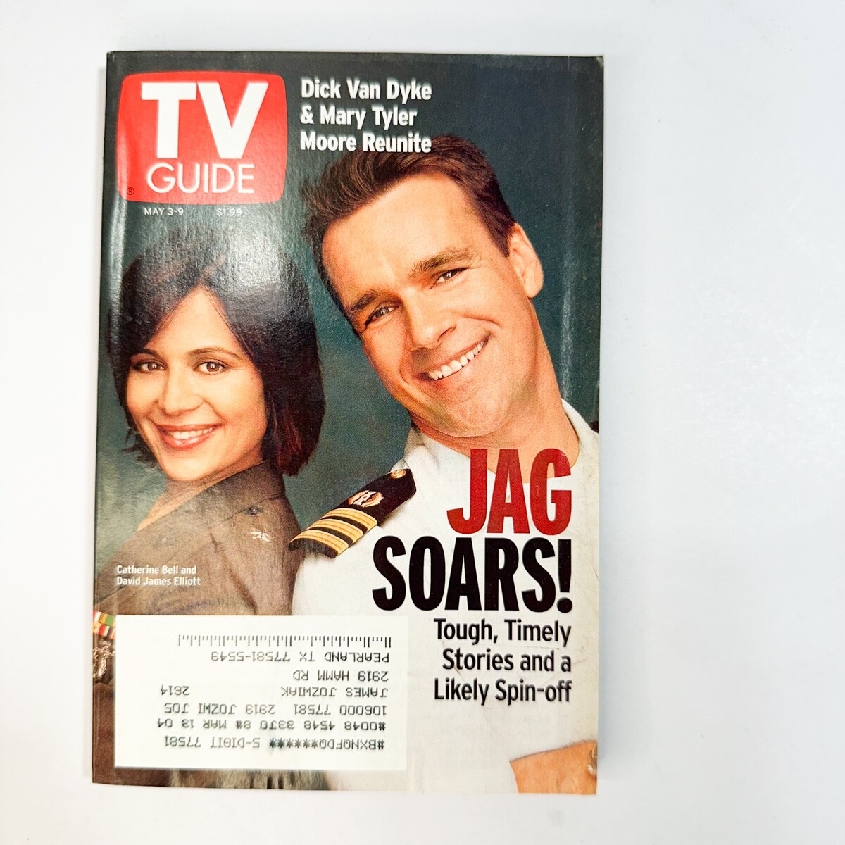TV Guide JAG Catherine Bell David James Elliott Mary Tyler Moore May 3 9 2003 EBay