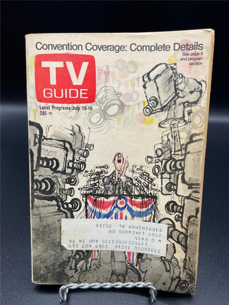 TV Guide July 10 16 1976 Political Convention Northern Alabama Edition EBay