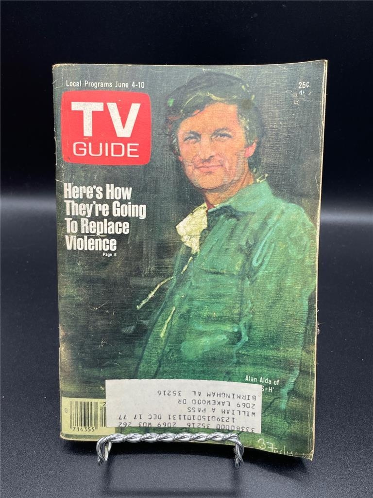 TV Guide June 4 10 1977 Alan Alda M A S H Northern Alabama Edition EBay