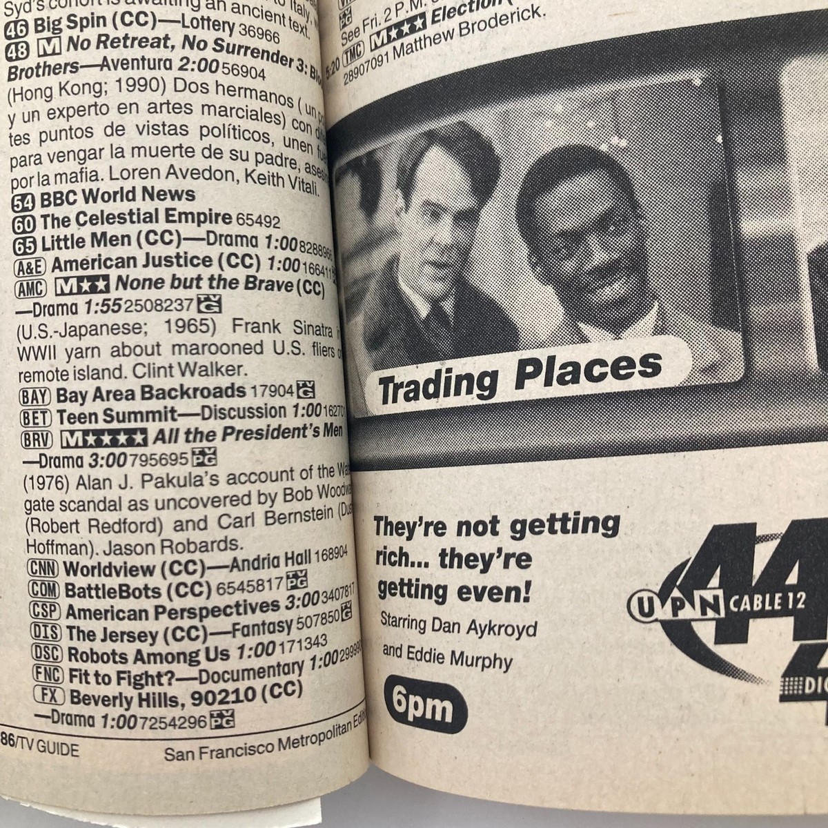 tv guide san francisco bay area