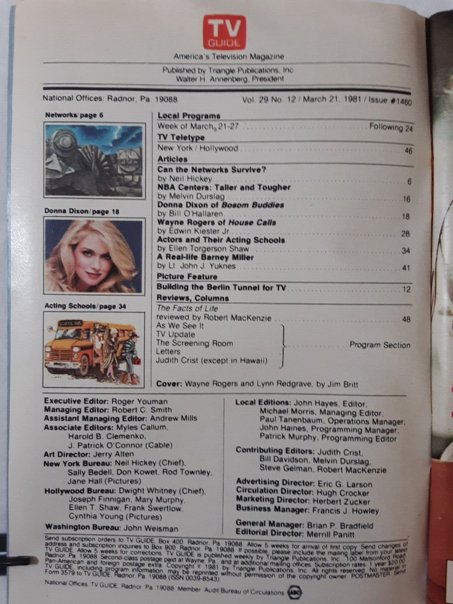 TV Guide Mar 21 27 1981 NO LABEL Detroit FREE SHIPPING Cable Vs Broadcast SNL EBay