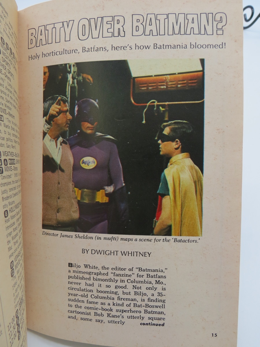TV GUIDE MARCH 26 APRIL 1 1966 BATMAN TV SERIES ADAM WEST 1966 Magazine nbsp nbsp Periodical Sage Rare Collectible Books IOBA TV GUIDE MARCH 26 APRIL 1 1966 BATMAN TV SERIES ADAM WEST 1966 Magazine nbsp nbsp Periodical Sage Rare Collectible Books IOBA