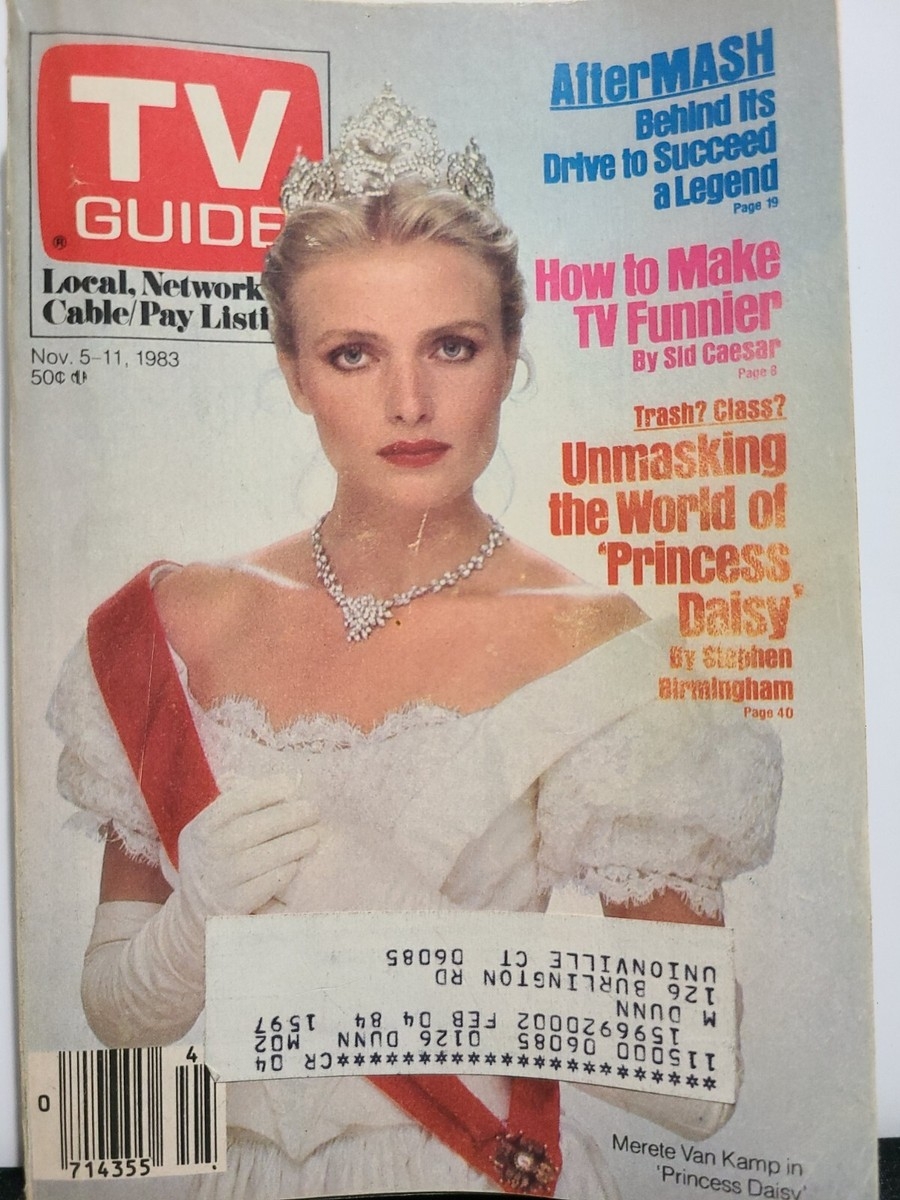 TV Guide Nov 5 11 1983 Merete Van Kamp Princess Daisy Billy Joel Hartford CT Ed EBay